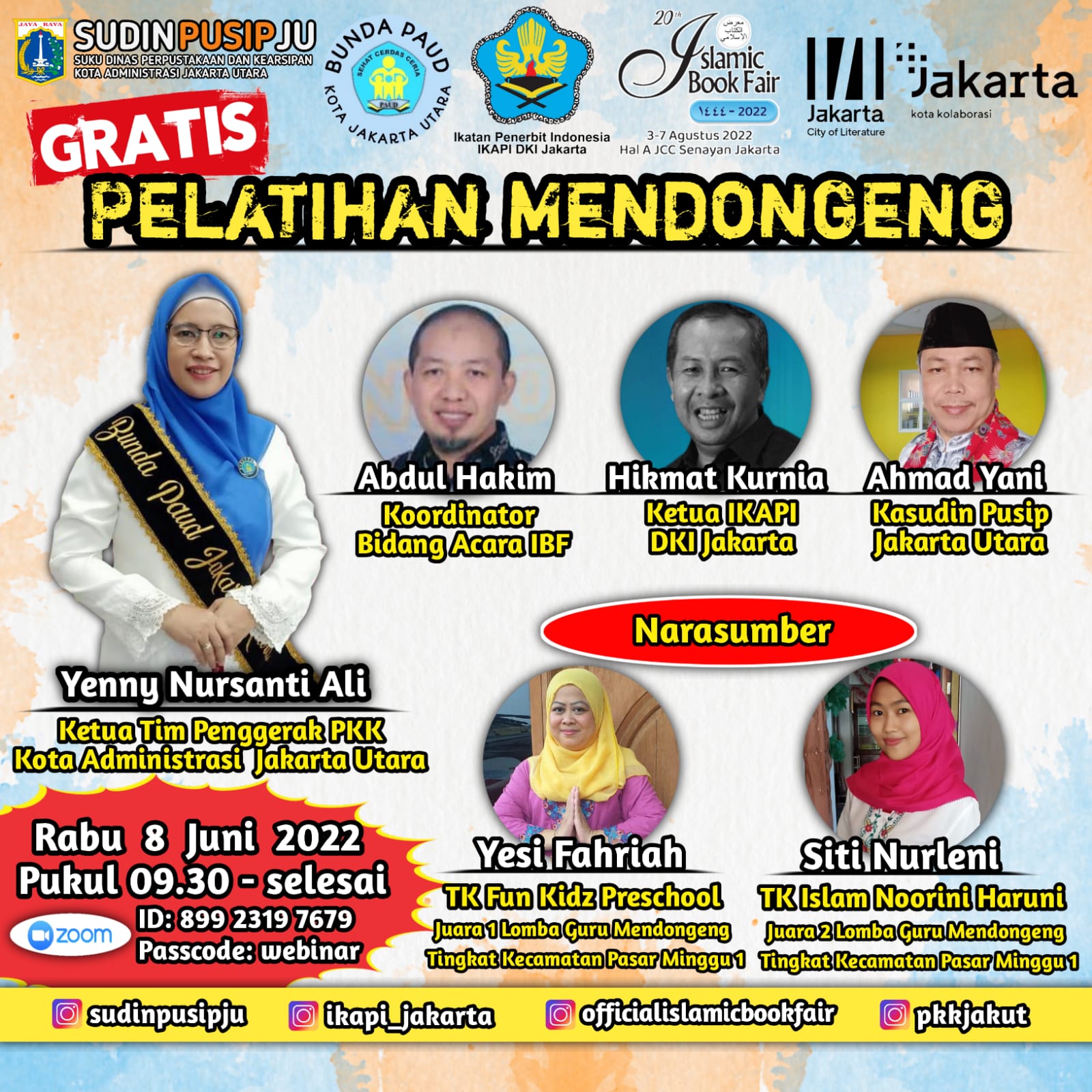 Panitia IBF 2022 Selenggarakan Pelatihan Mendongeng Gratis