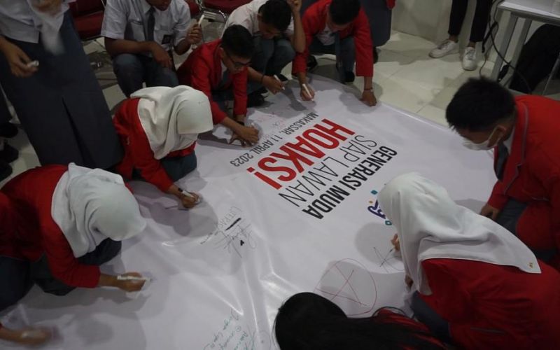 Gerakan Melawan Hoax yang Melibatkan Pelajar (Foto-Bhaktinews)