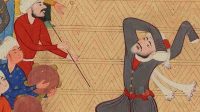 ilustrasi pelayan sedang melayani raja di istana Ilustrasi pelayan sedang melayani raja atau pimpinan di istana.