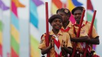 Anggota Pramuka tingkat penggalang sedang mengikuti kegiatan (Foto Kompaspedia) Anggota Pramuka tingkat penggalang sedang mengikuti kegiatan (Foto Kompaspedia)