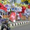 Bendera partai politik terpasang di salah satu ruas jalan (Foto Tempo dot co)